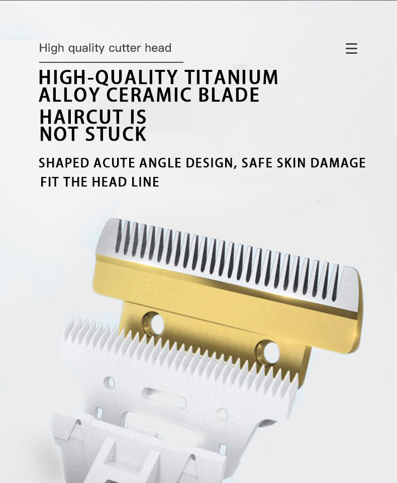 Professional Pet Grooming Hair Clipper Kit - Rechargeable, Low Noise, with Ceramic Blades & 5-Speed Adjustment(White)
