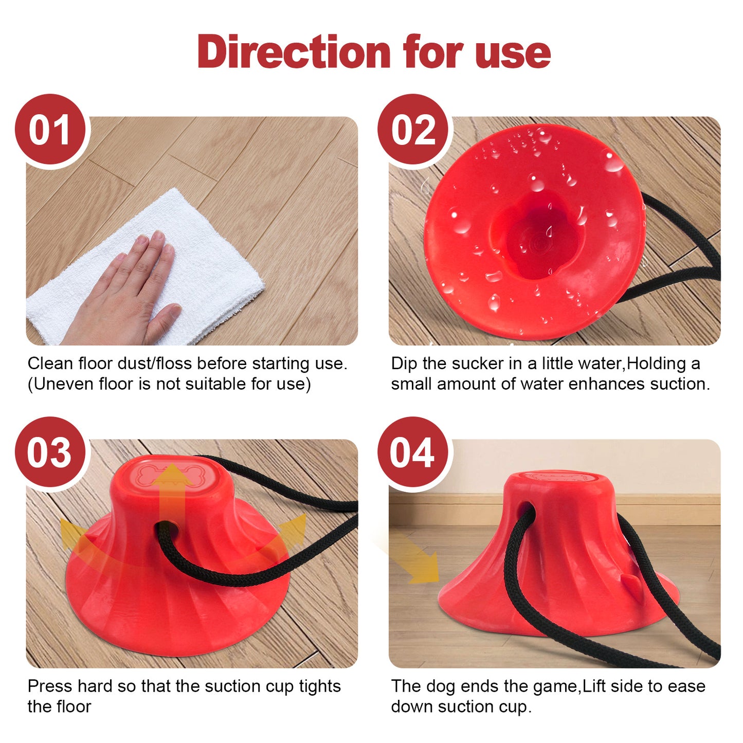 Yellow Interactive Dog Suction Cup Tug Toy - Durable TPR Chew & Treat Dispenser for Teeth Cleaning & Solo Play