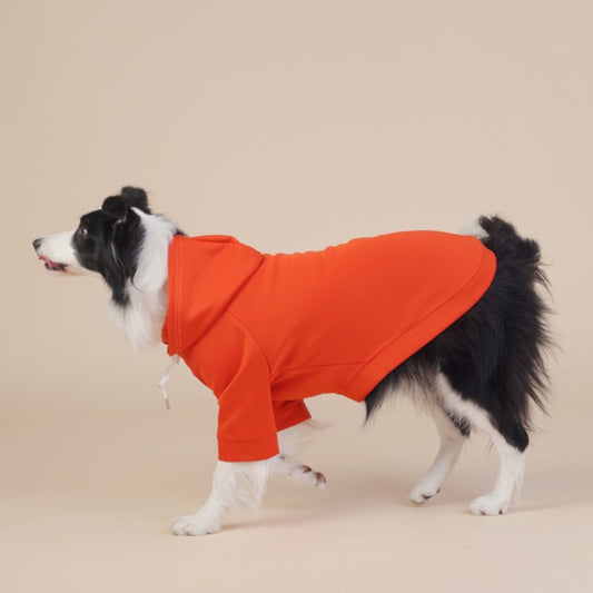Orange Classic Dog Sweatshirt with Hood & Drawstrings - For Large Dogs (Size : 9XL)