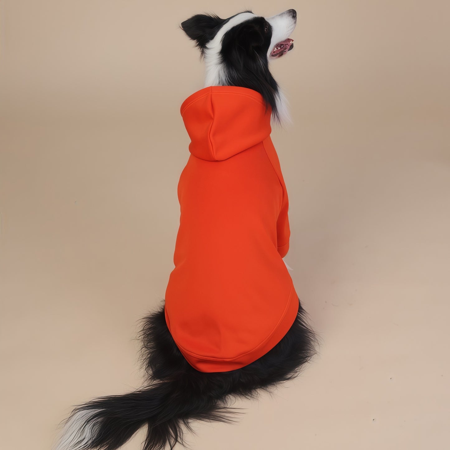 Orange Classic Dog Sweatshirt with Hood & Drawstrings - For Large Dogs (Size : 9XL)