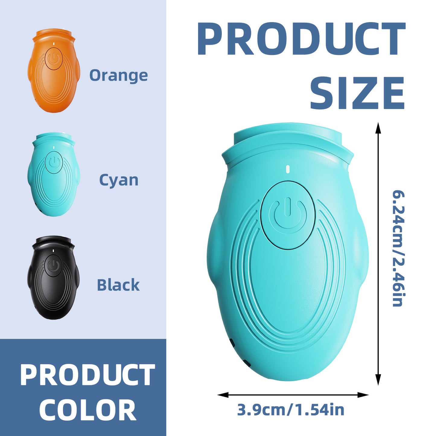 Blue 2-in-1 Ultrasonic Dog Repellent & Trainer - Portable USB Rechargeable Anti-Barking Device
