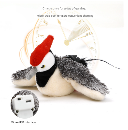 Crab Electric Flapping Plush Cat Toy with Sound - Realistic Self-Play Pet Toy