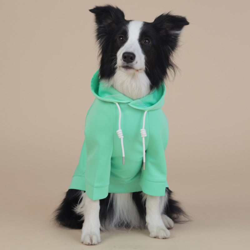 Green Classic Dog Sweatshirt with Hood & Drawstrings - For Large Dogs (Size : 6XL)