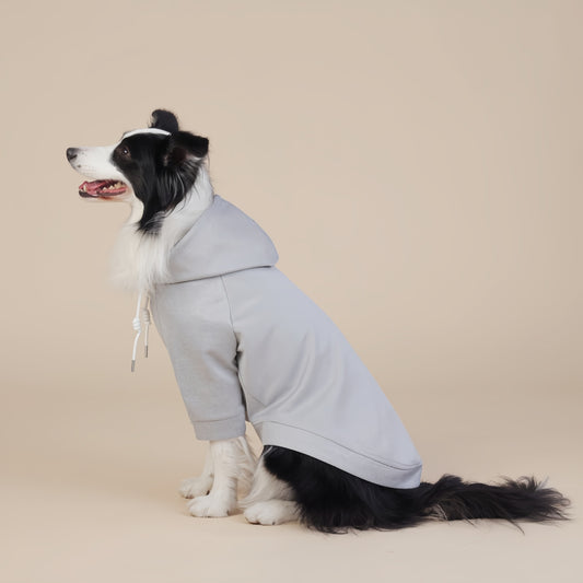 Grey Classic Dog Sweatshirt with Hood & Drawstrings - For Large Dogs (Size : 6XL)