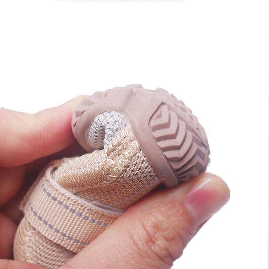1# Purple Breathable Woven Dog Shoes for Small to Medium Dogs - Non-Slip, Durable, Anti-Dirty Paw Protectors