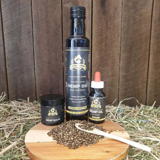 Vital Equine | Hemp Starter Pack | Turmeric + Hemp Oil & Lemon Myrtle Balm